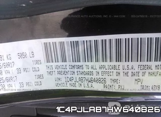 1C4PJLAB7HW640826 фото 10