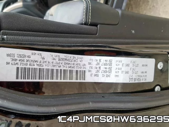 1C4PJMCS0HW636295 фото 2