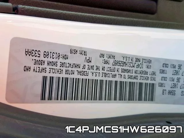 1C4PJMCS1HW626097 фото 2