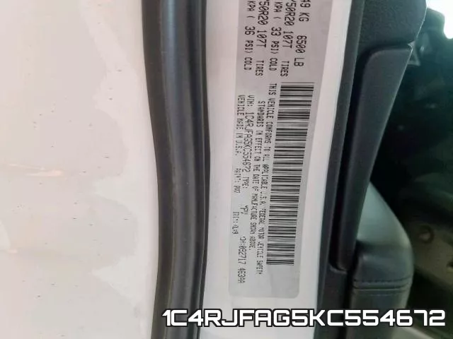 1C4RJFAG5KC554672 фото 2