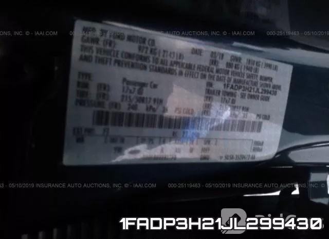 1FADP3H21JL299430 фото 10