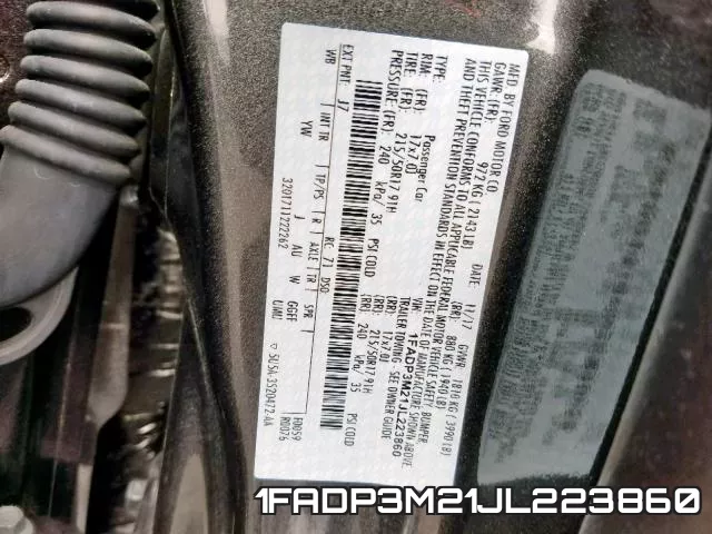 1FADP3M21JL223860 фото 2
