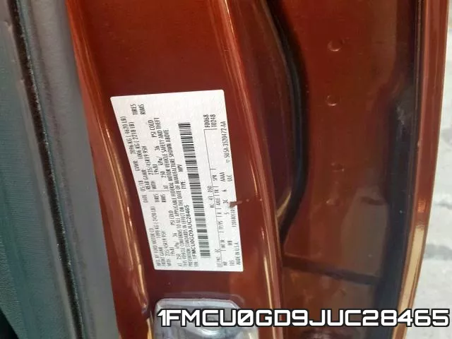 1FMCU0GD9JUC28465 фото 2