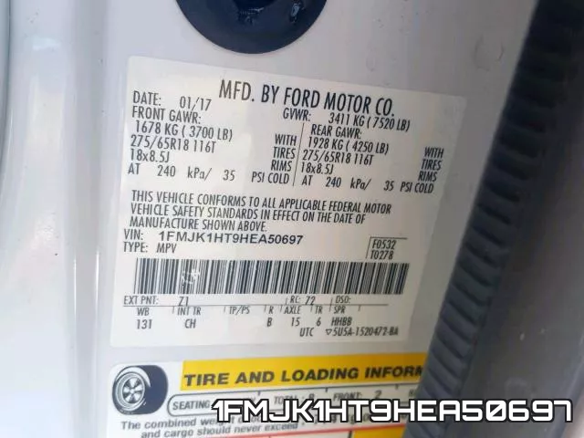 1FMJK1HT9HEA50697 фото 2