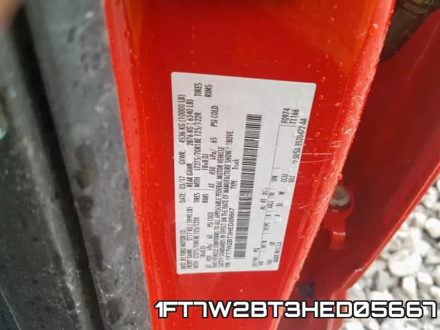 1FT7W2BT3HED05667 фото 2