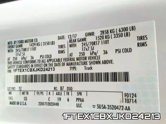 1FTEX1CBXJKD24213 фото 2