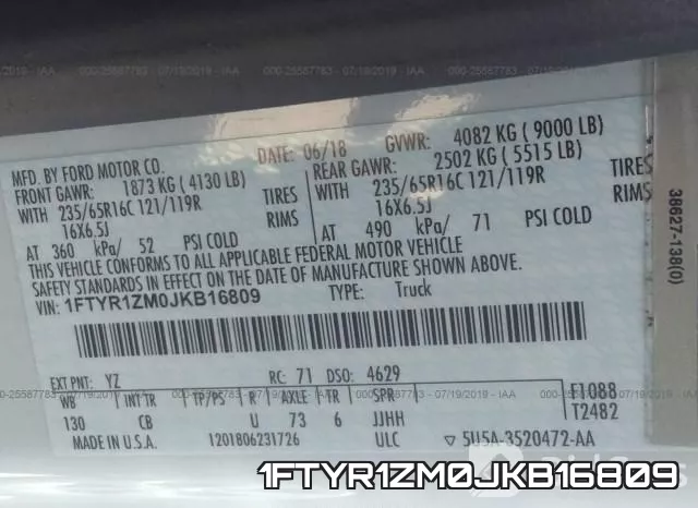 1FTYR1ZM0JKB16809 фото 10