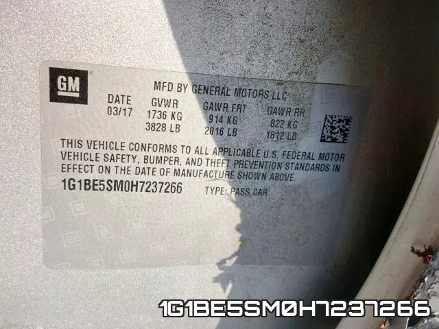 1G1BE5SM0H7237266 фото 2