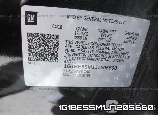 1G1BE5SM1J7205660 фото 10