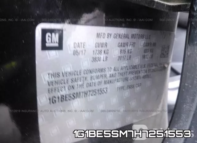 1G1BE5SM7H7251553 фото 10