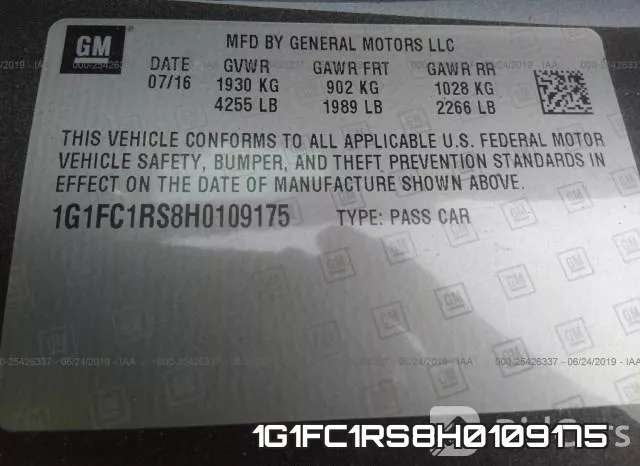 1G1FC1RS8H0109175 фото 10