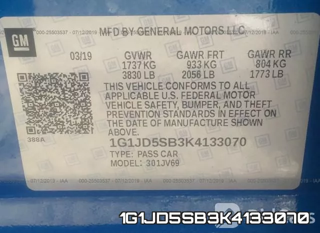 1G1JD5SB3K4133070 фото 10