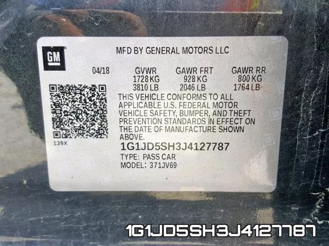 1G1JD5SH3J4127787 фото 2