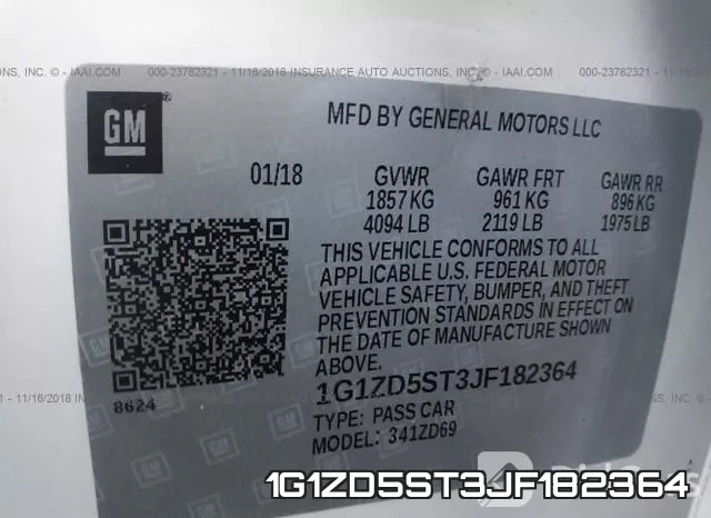 1G1ZD5ST3JF182364 фото 10