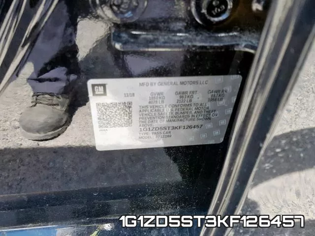 1G1ZD5ST3KF126457 фото 2