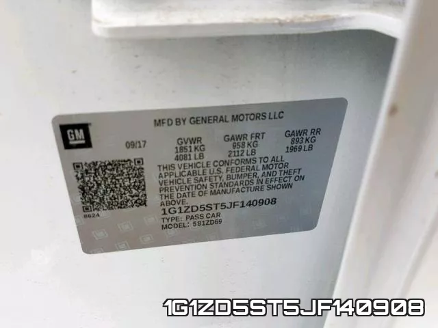1G1ZD5ST5JF140908 фото 2
