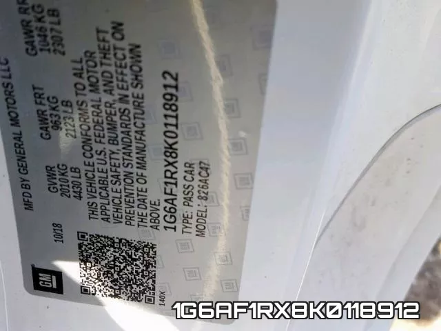 1G6AF1RX8K0118912 фото 2