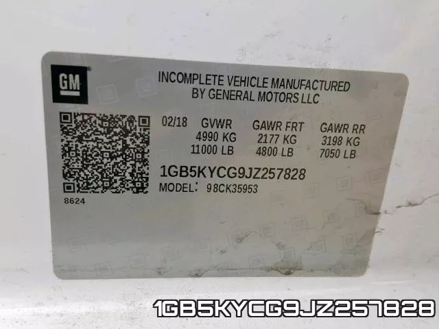 1GB5KYCG9JZ257828 фото 2