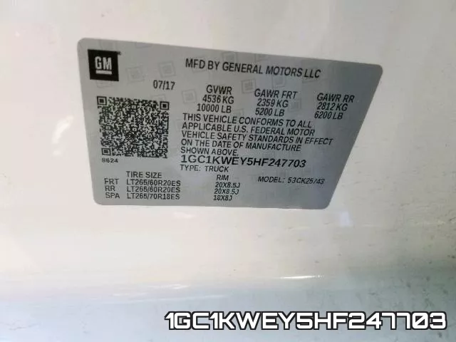 1GC1KWEY5HF247703 фото 2