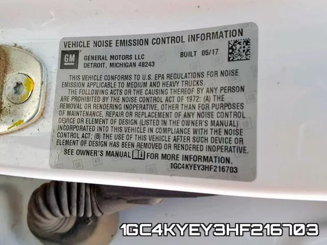 1GC4KYEY3HF216703 фото 2