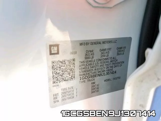 1GCGSBEN9J1307414 фото 2