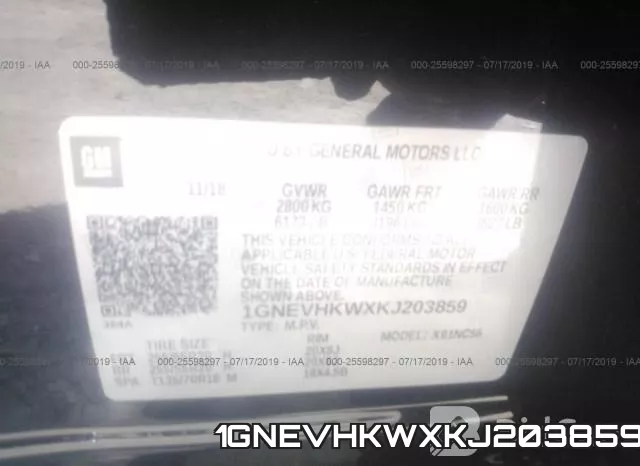 1GNEVHKWXKJ203859 фото 10