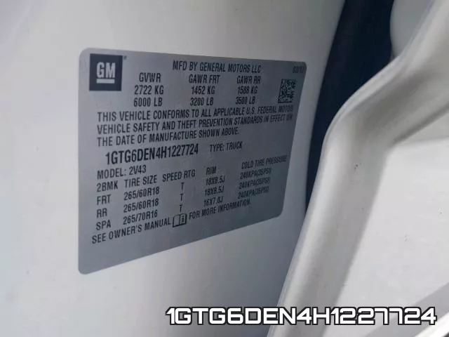 1GTG6DEN4H1227724 фото 2