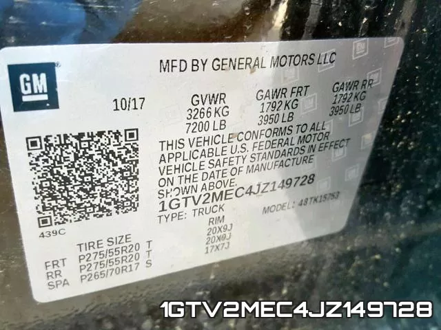 1GTV2MEC4JZ149728 фото 2