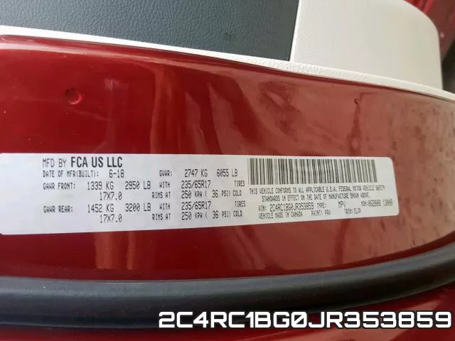 2C4RC1BG0JR353859 фото 2