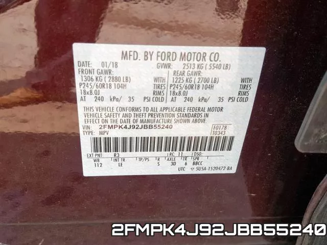2FMPK4J92JBB55240 фото 2
