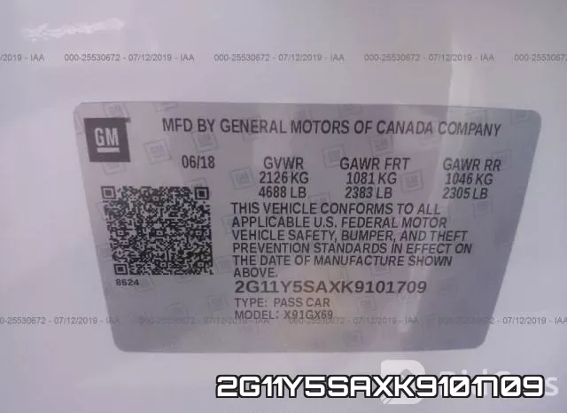 2G11Y5SAXK9101709 фото 10