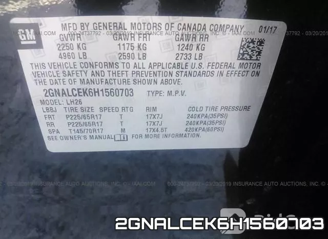 2GNALCEK6H1560703 фото 10