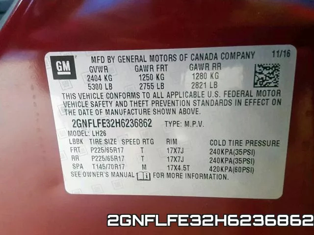 2GNFLFE32H6236862 фото 2
