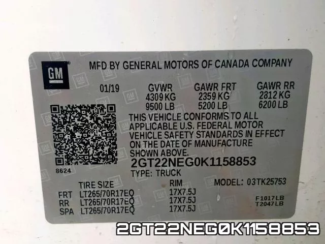 2GT22NEG0K1158853 фото 2