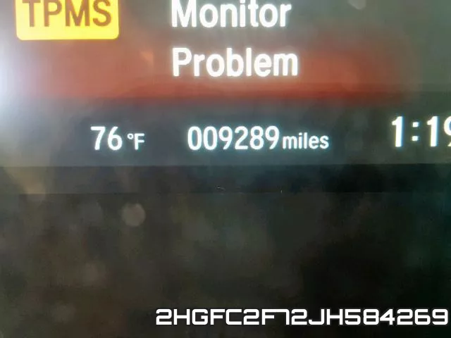 2HGFC2F72JH584269 фото 9
