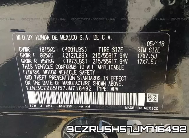 3CZRU5H57JM716492 фото 10
