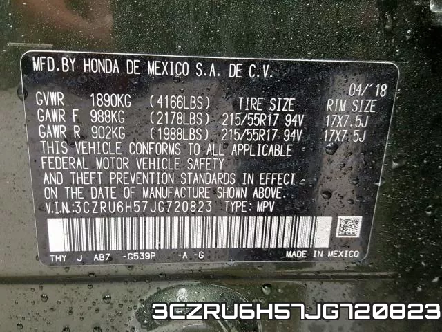 3CZRU6H57JG720823 фото 2