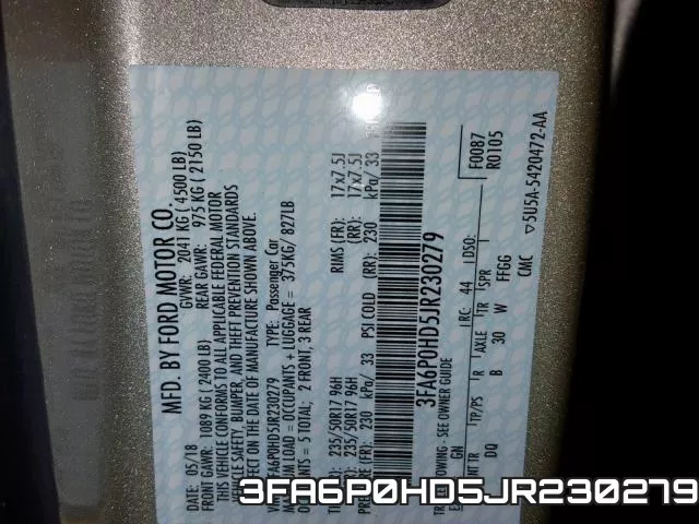 3FA6P0HD5JR230279 фото 2