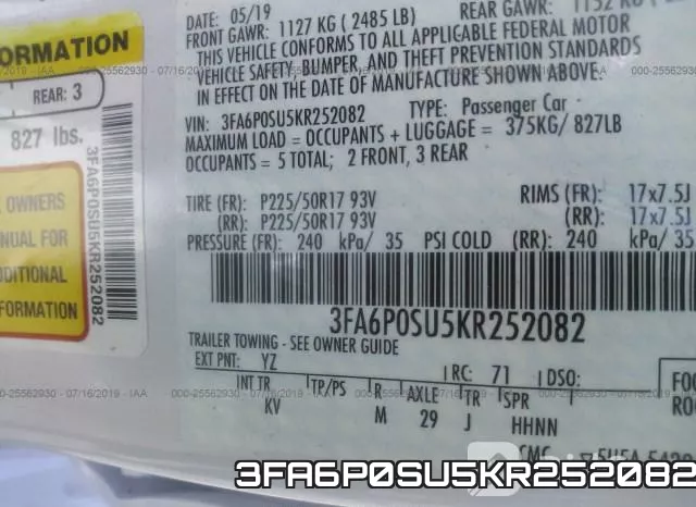 3FA6P0SU5KR252082 фото 10