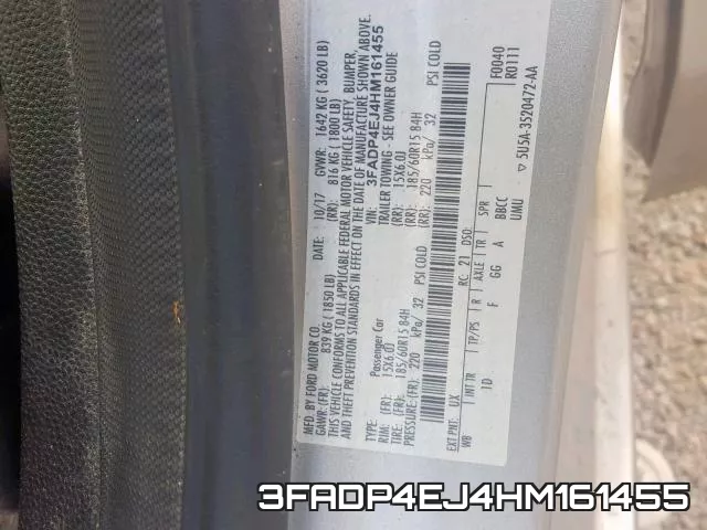 3FADP4EJ4HM161455 фото 2