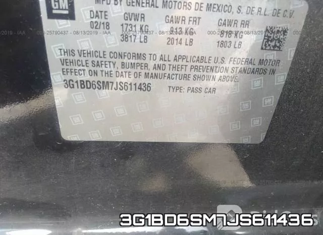 3G1BD6SM7JS611436 фото 10