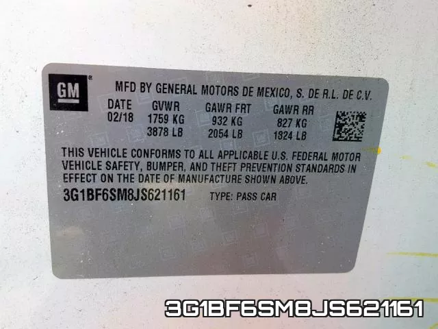 3G1BF6SM8JS621161 фото 2