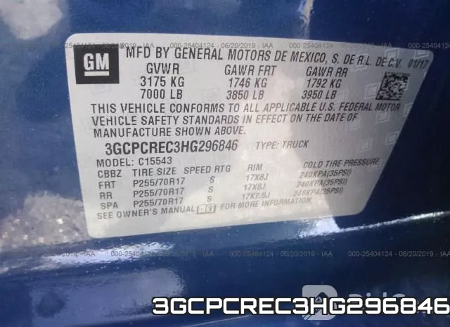 3GCPCREC3HG296846 фото 10