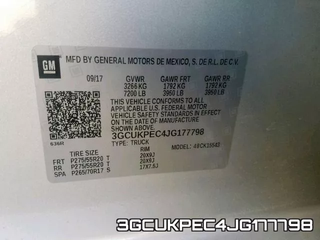 3GCUKPEC4JG177798 фото 2