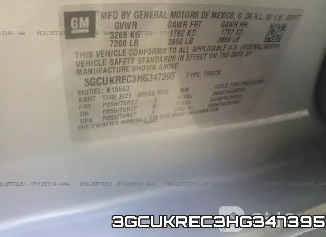 3GCUKREC3HG347395 фото 9