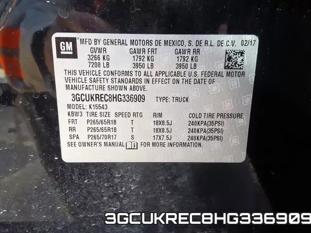 3GCUKREC8HG336909 фото 2