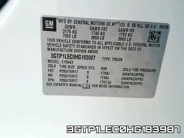 3GTP1LEC0HG183987 фото 2