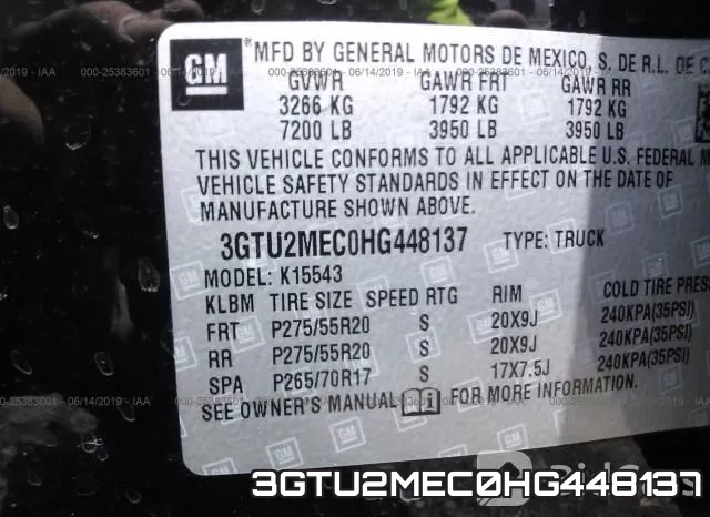 3GTU2MEC0HG448137 фото 10