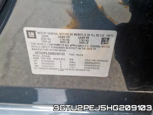 3GTU2PEJ5HG209103 фото 2