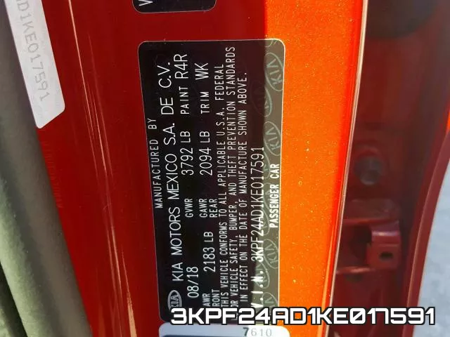 3KPF24AD1KE017591 фото 2